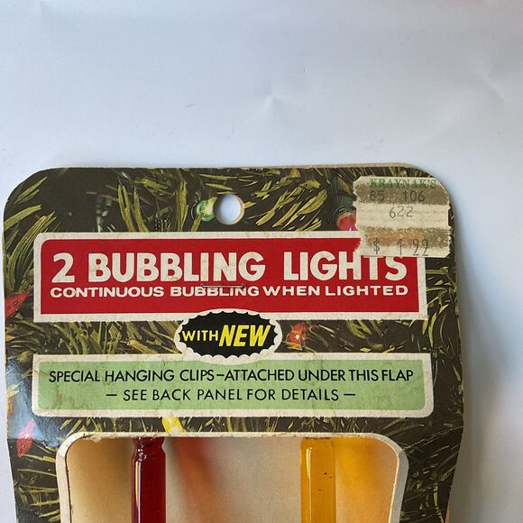 Vintage Beacon Bubbling C7 Christmas Lights Box of 2 NOS Bubbling Lights 622 - Picture 6 of 8